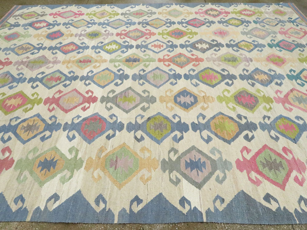 Modern Turkish Flatweave, No.28272 - Galerie Shabab