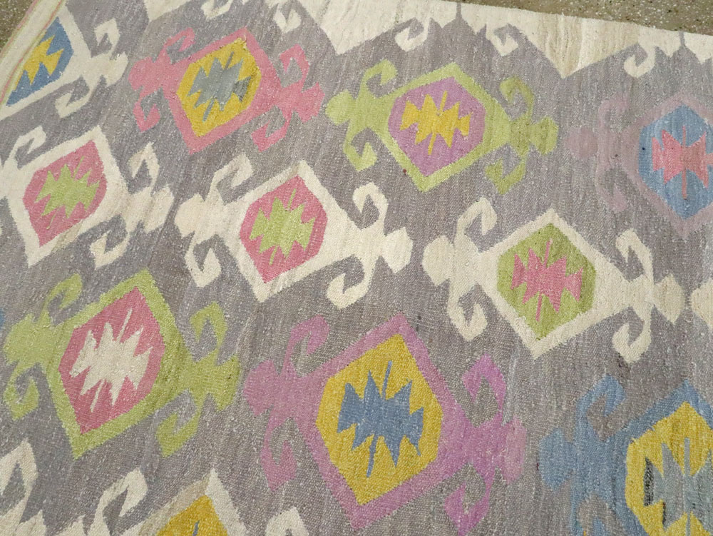 Modern Turkish Flatweave Kilim , No.28276 - Galerie Shabab