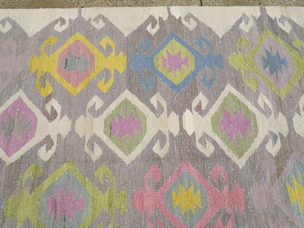 Modern Turkish Flatweave Kilim , No.28276 - Galerie Shabab