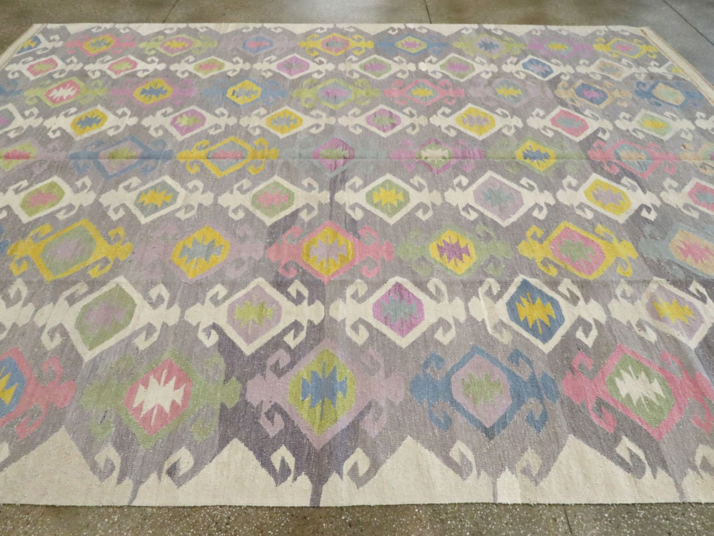 Modern Turkish Flatweave Kilim , No.28276 - Galerie Shabab