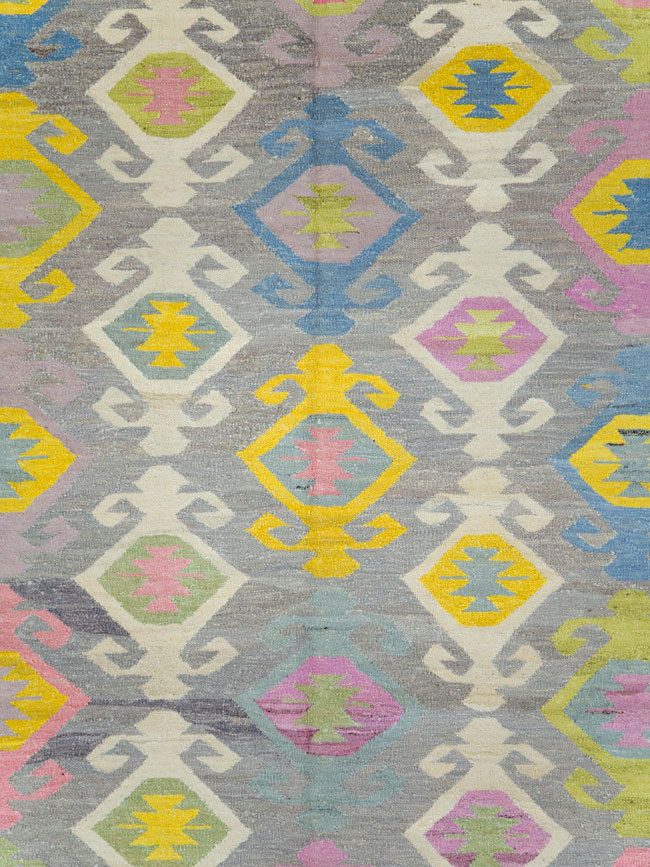 Modern Turkish Flatweave Kilim , No.28276 - Galerie Shabab