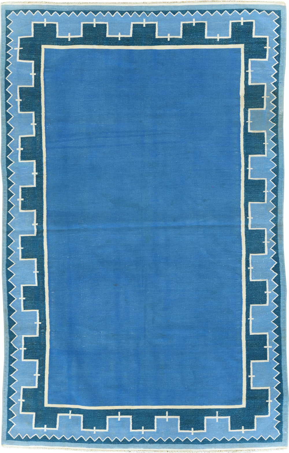 Vintage Indian Cotton Dhurrie Flatweave Accent Rug, No.28278 - Galerie Shabab