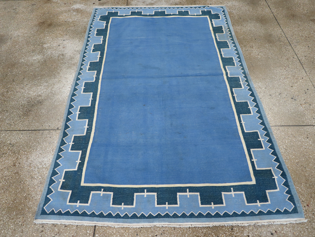 Vintage Indian Cotton Dhurrie Flatweave Accent Rug, No.28278 - Galerie Shabab