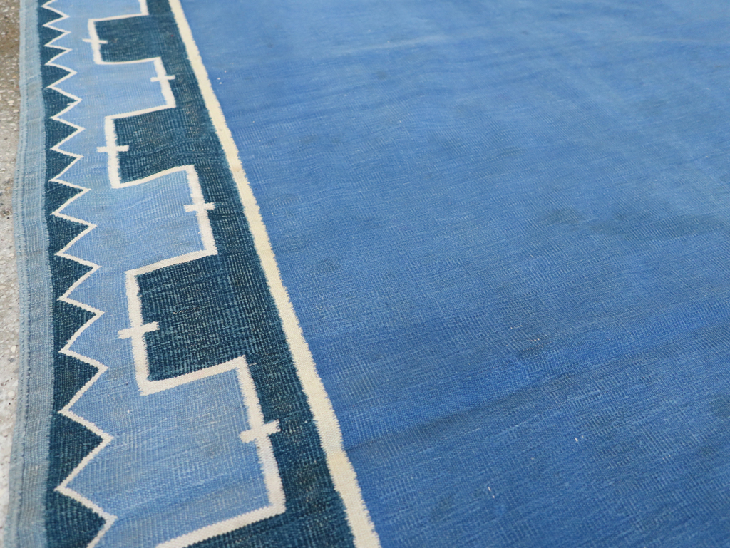 Vintage Indian Cotton Dhurrie Flatweave Accent Rug, No.28278 - Galerie Shabab