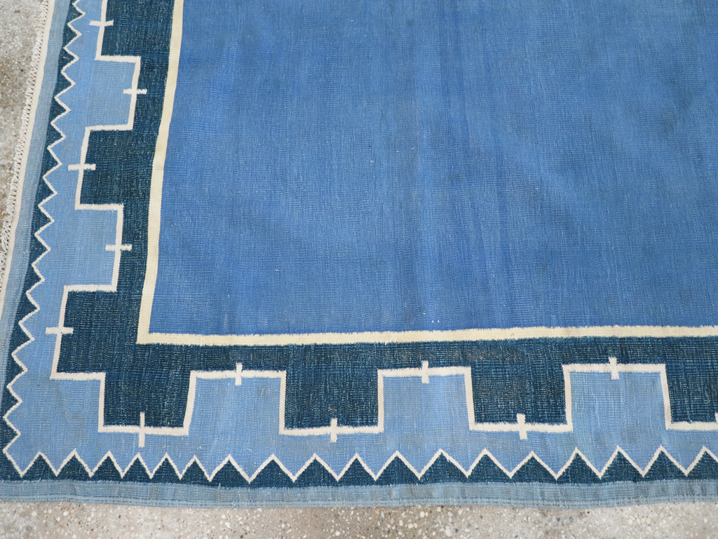 Vintage Indian Cotton Dhurrie Flatweave Accent Rug, No.28278 - Galerie Shabab