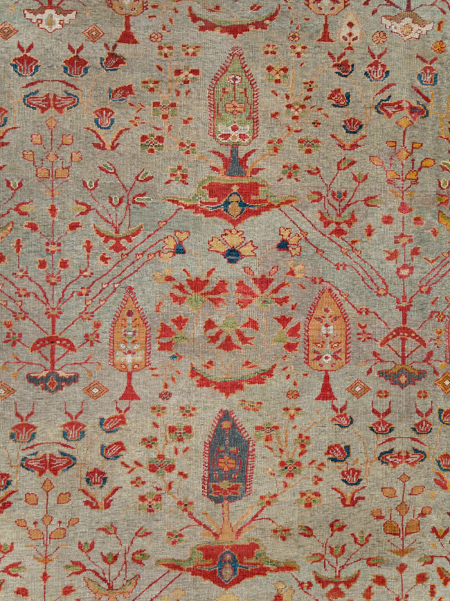 Antique Persian Mahal Carpet, No.28281 - Galerie Shabab