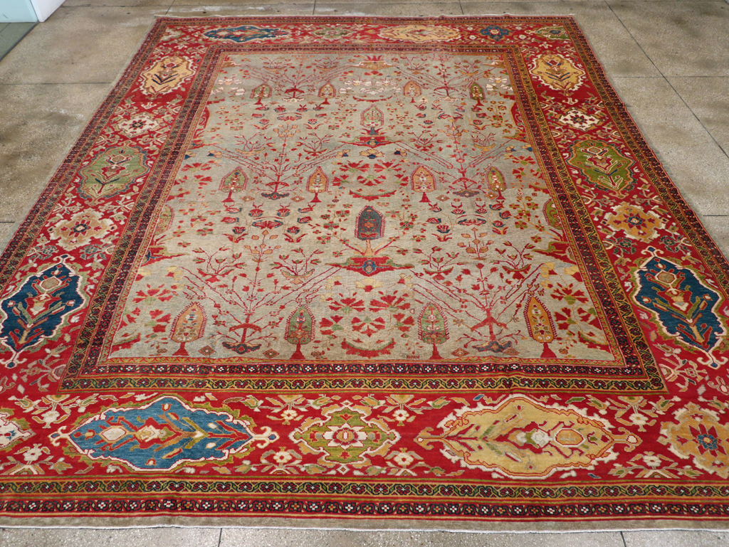Antique Persian Mahal Carpet, No.28281 - Galerie Shabab