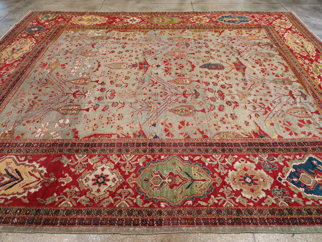 Antique Persian Mahal Carpet, No.28281 - Galerie Shabab