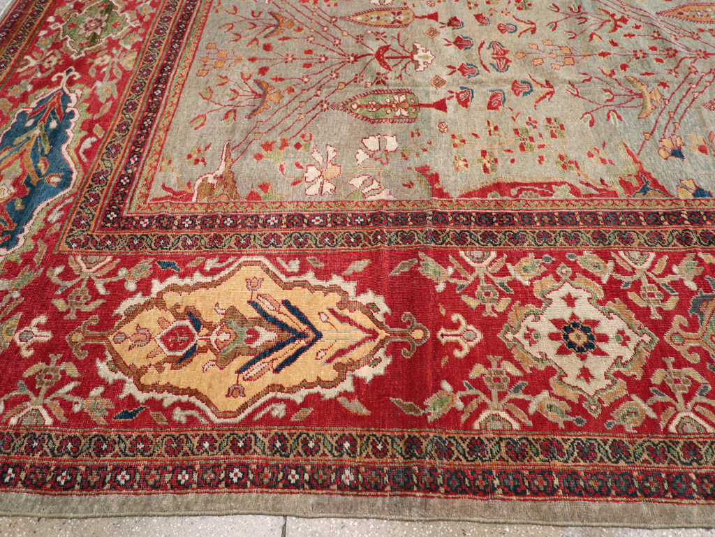 Antique Persian Mahal Carpet, No.28281 - Galerie Shabab
