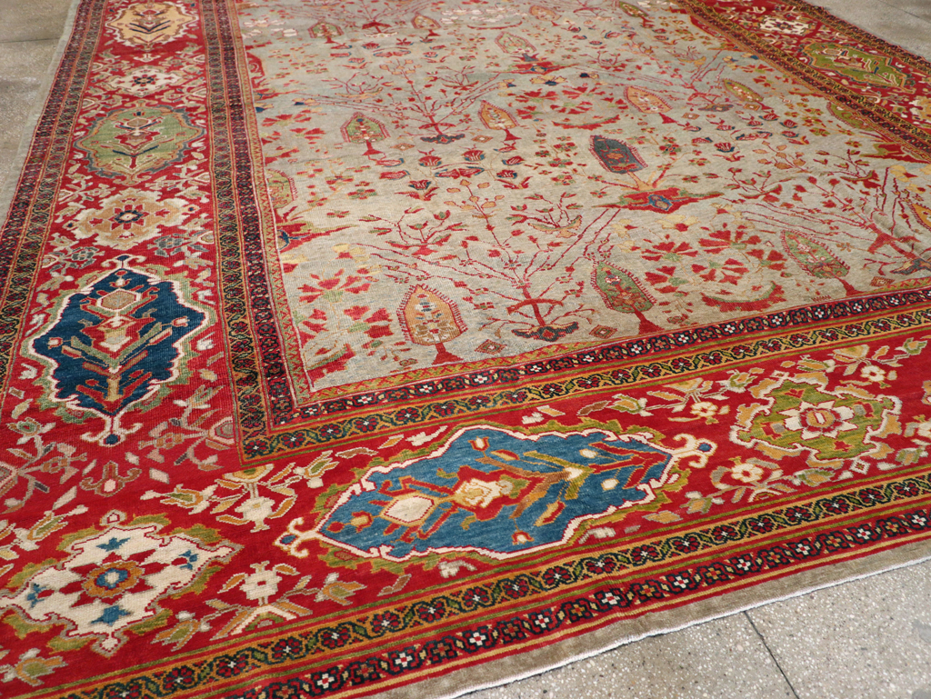 Antique Persian Mahal Carpet, No.28281 - Galerie Shabab