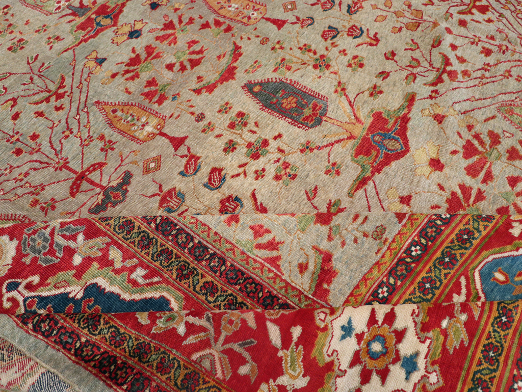 Antique Persian Mahal Carpet, No.28281 - Galerie Shabab