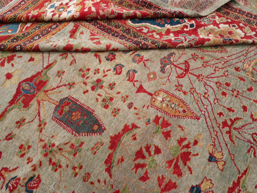 Antique Persian Mahal Carpet, No.28281 - Galerie Shabab