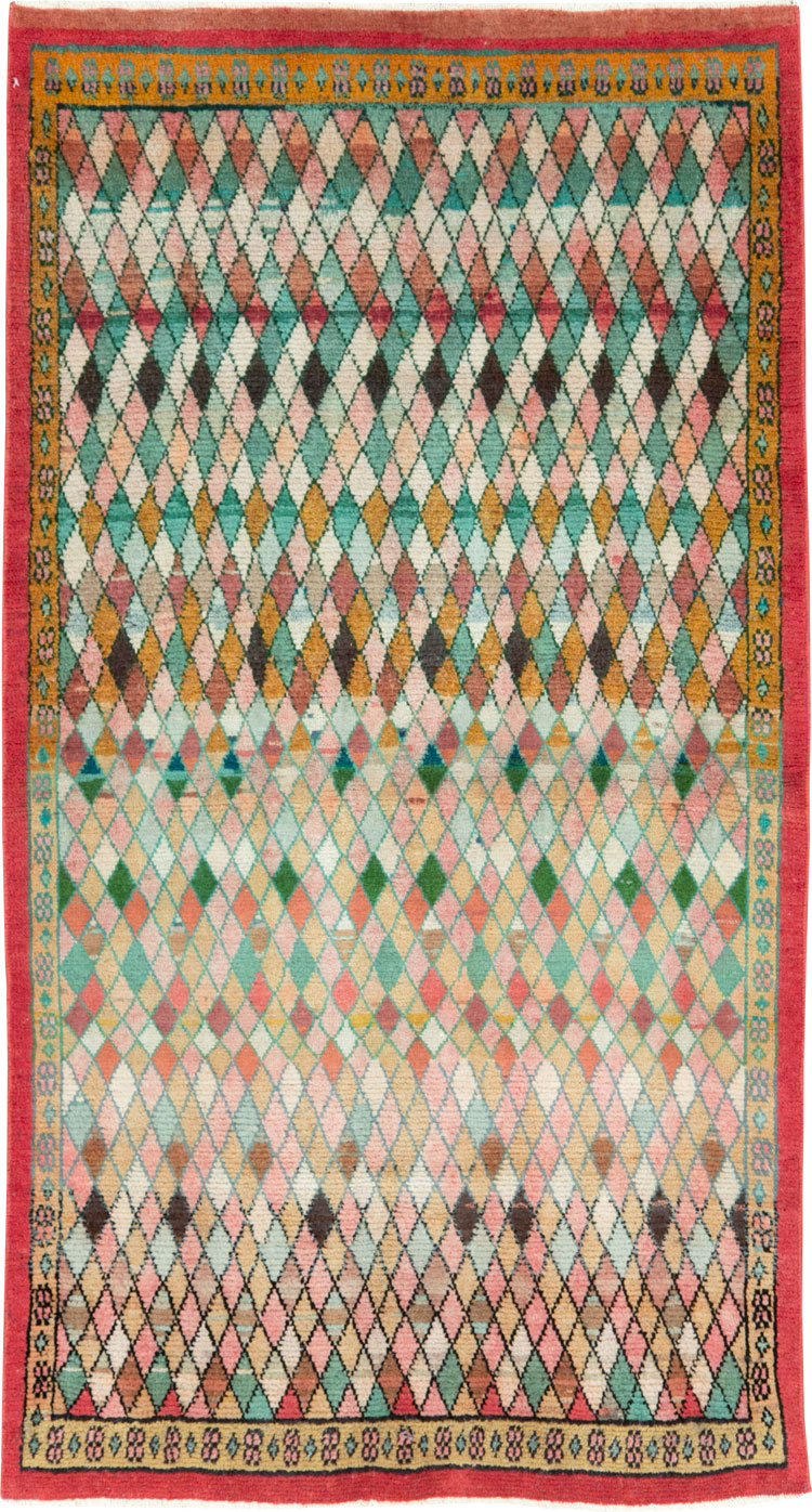 Vintage Persian Mahal Rug, No.28287 - Galerie Shabab