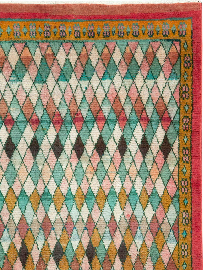 Vintage Persian Mahal Rug, No.28287 - Galerie Shabab