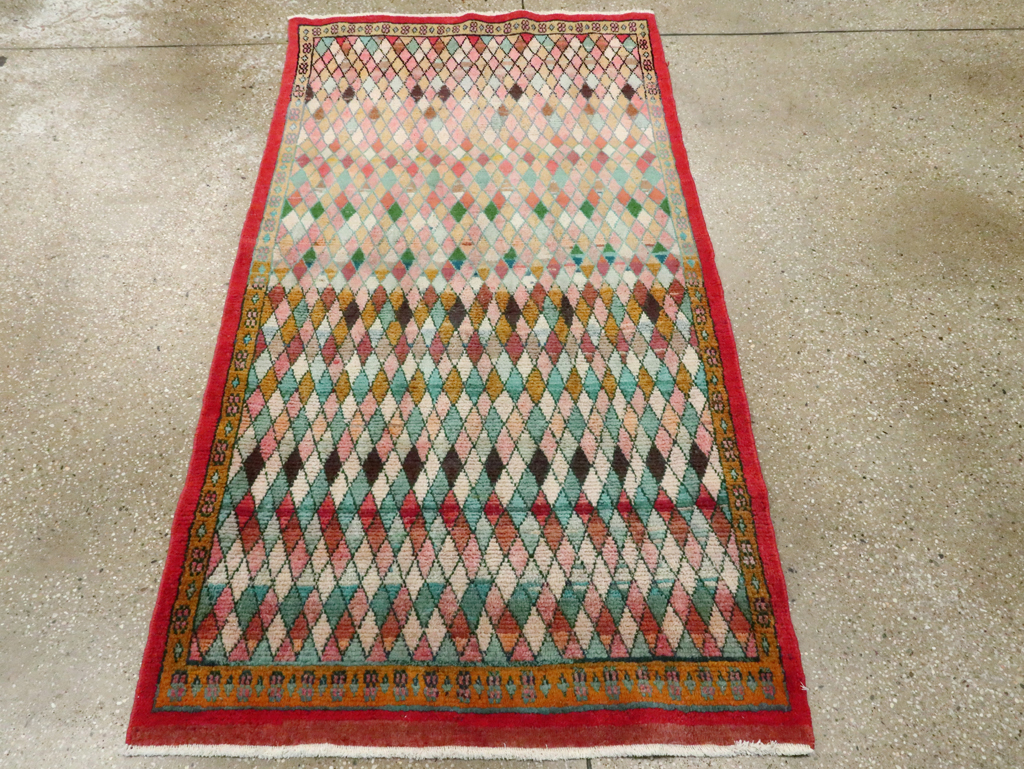 Vintage Persian Mahal Rug, No.28287 - Galerie Shabab