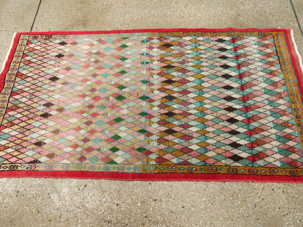 Vintage Persian Mahal Rug, No.28287 - Galerie Shabab