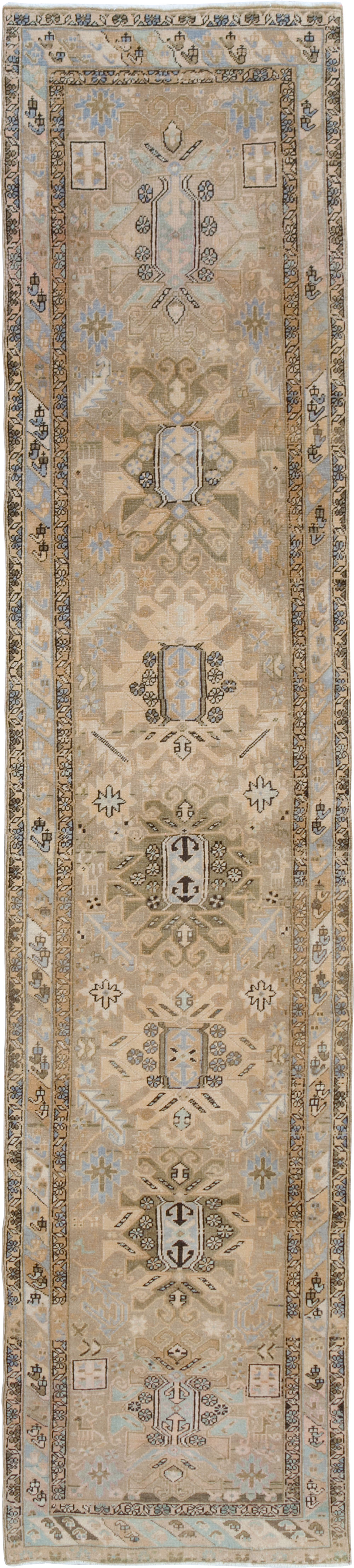 Vintage Persian Heriz Runner (Pair: 1 of 2), No.28293 - Galerie Shabab