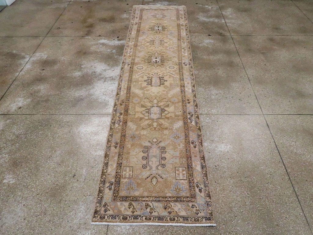 Vintage Persian Heriz Runner (Pair: 1 of 2), No.28293 - Galerie Shabab
