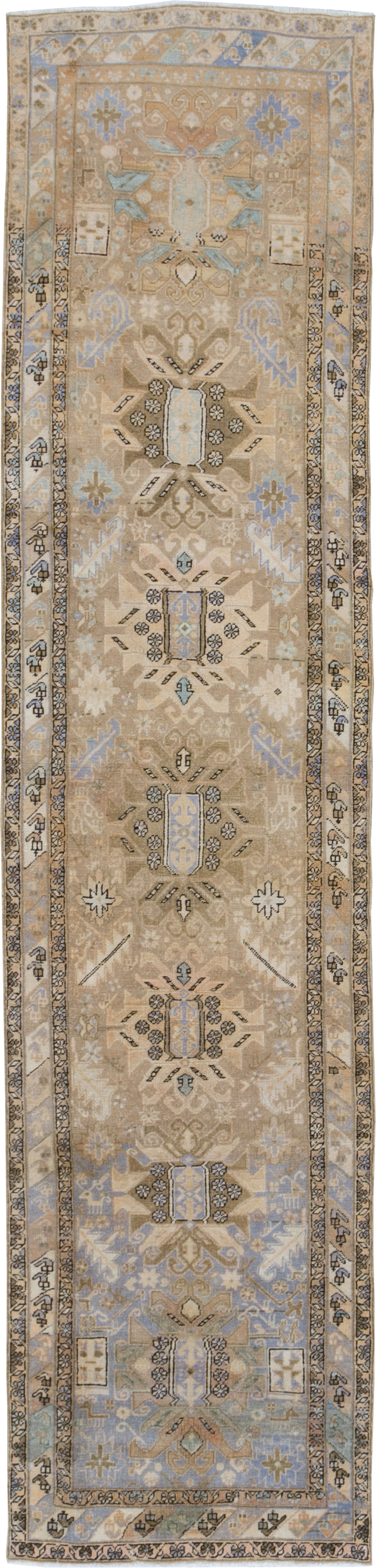 Vintage Persian Heriz Runner (Pair: 2 of 2), No.28294 - Galerie Shabab