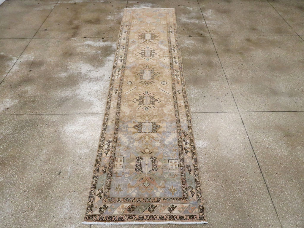 Vintage Persian Heriz Runner (Pair: 2 of 2), No.28294 - Galerie Shabab