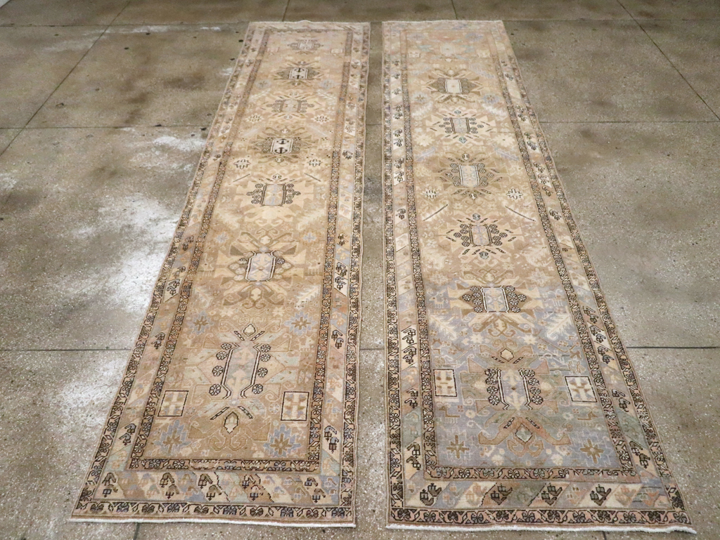 Vintage Persian Heriz Runner (Pair: 2 of 2), No.28294 - Galerie Shabab