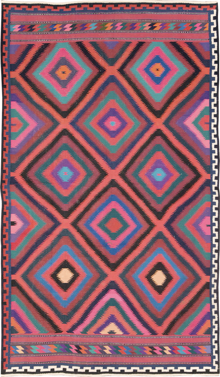 Vintage Persian Flatweave, No.28298 - Galerie Shabab