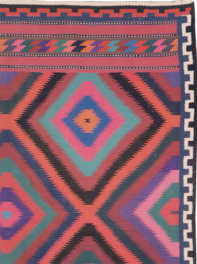 Vintage Persian Flatweave, No.28298 - Galerie Shabab