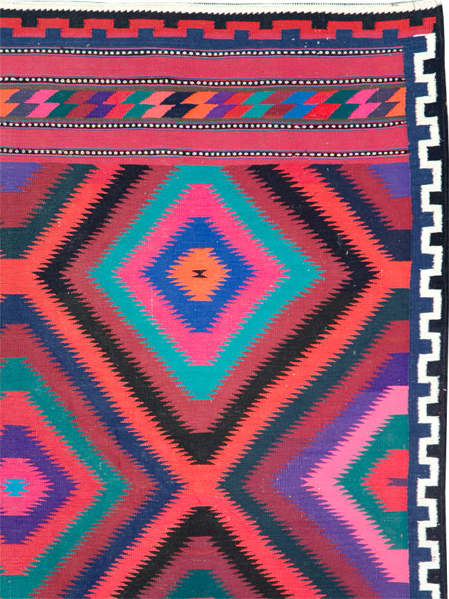 Vintage Persian Flatweave, No.28298 - Galerie Shabab