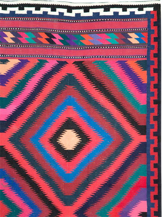 Vintage Persian Flatweave, No.28298 - Galerie Shabab