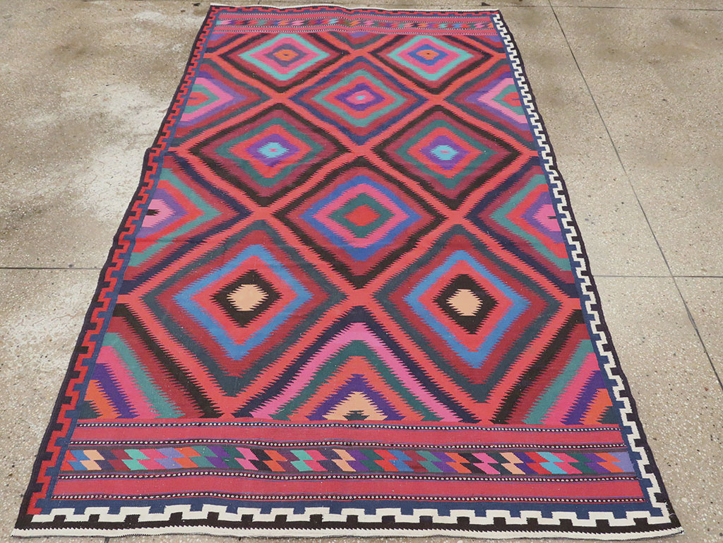 Vintage Persian Flatweave, No.28298 - Galerie Shabab