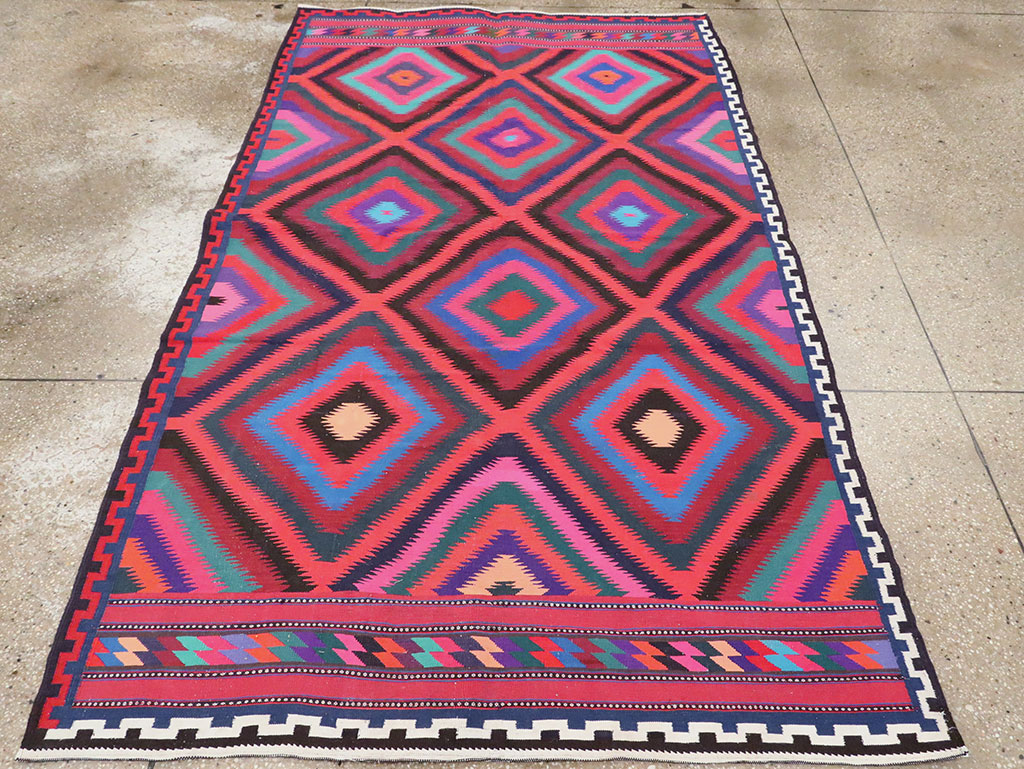 Vintage Persian Flatweave, No.28298 - Galerie Shabab