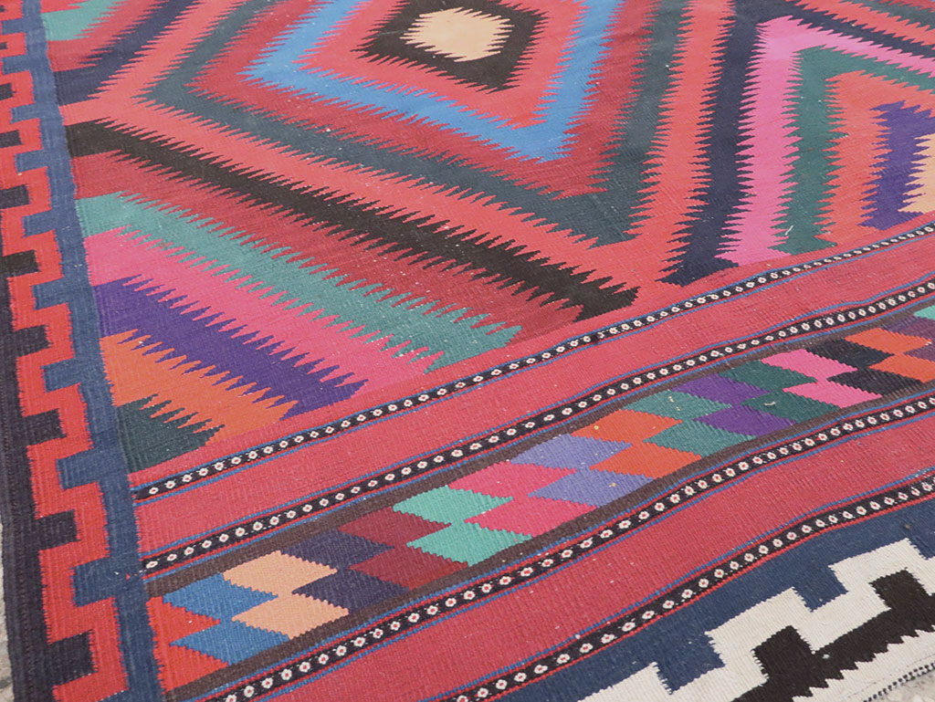 Vintage Persian Flatweave, No.28298 - Galerie Shabab