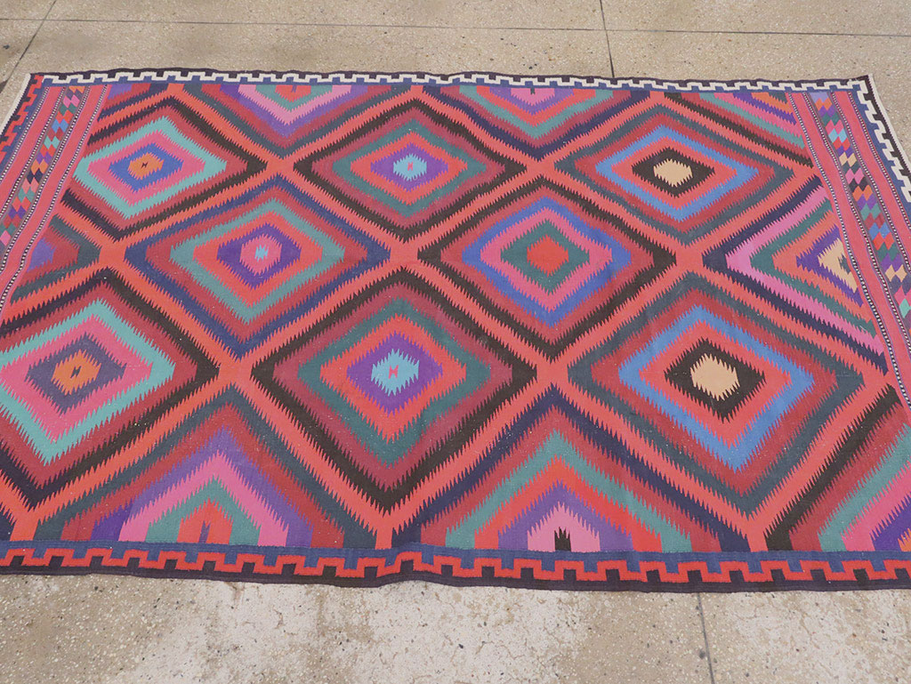 Vintage Persian Flatweave, No.28298 - Galerie Shabab
