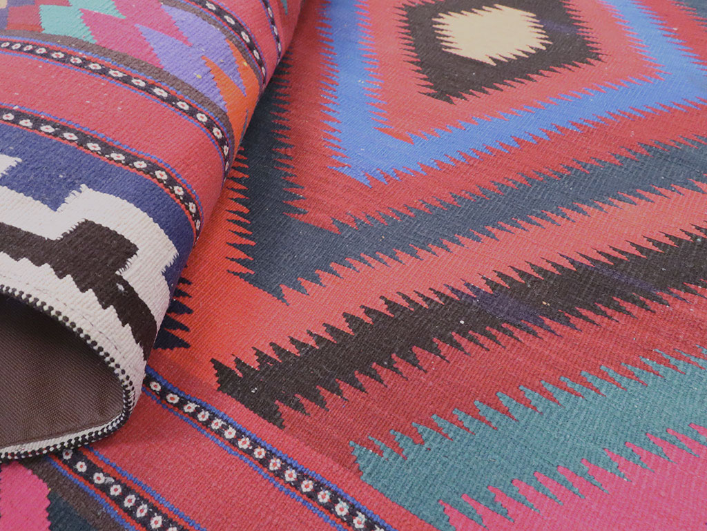 Vintage Persian Flatweave, No.28298 - Galerie Shabab