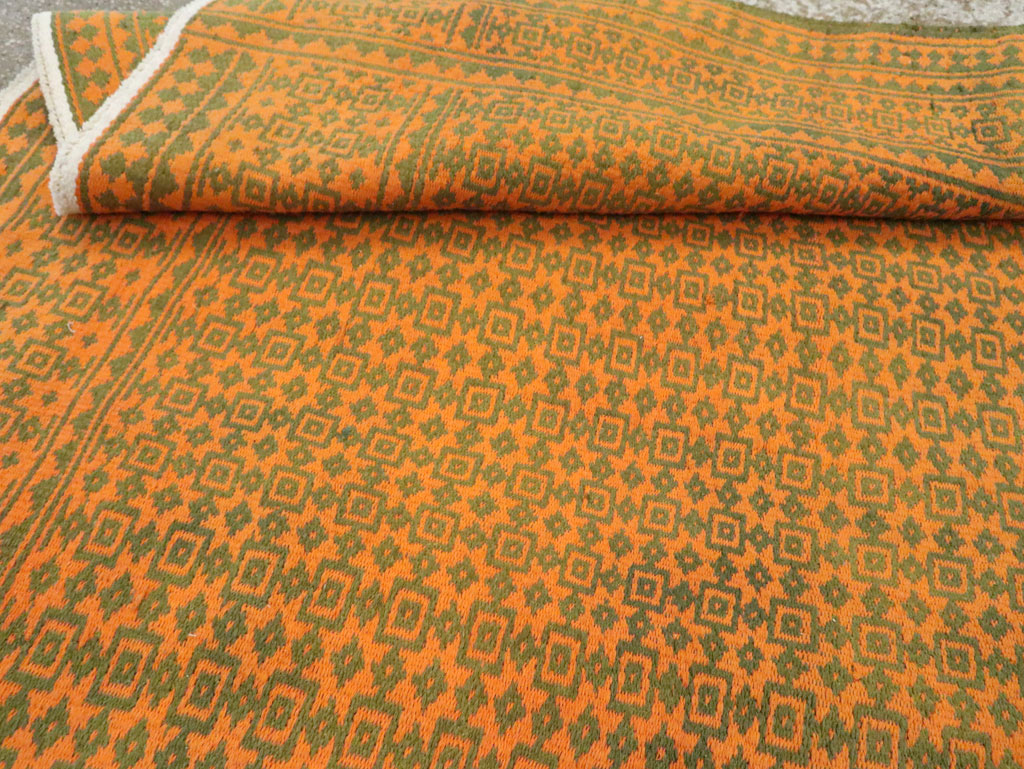 Vintage Persian Cotton Flatweave, No.28300 - Galerie Shabab