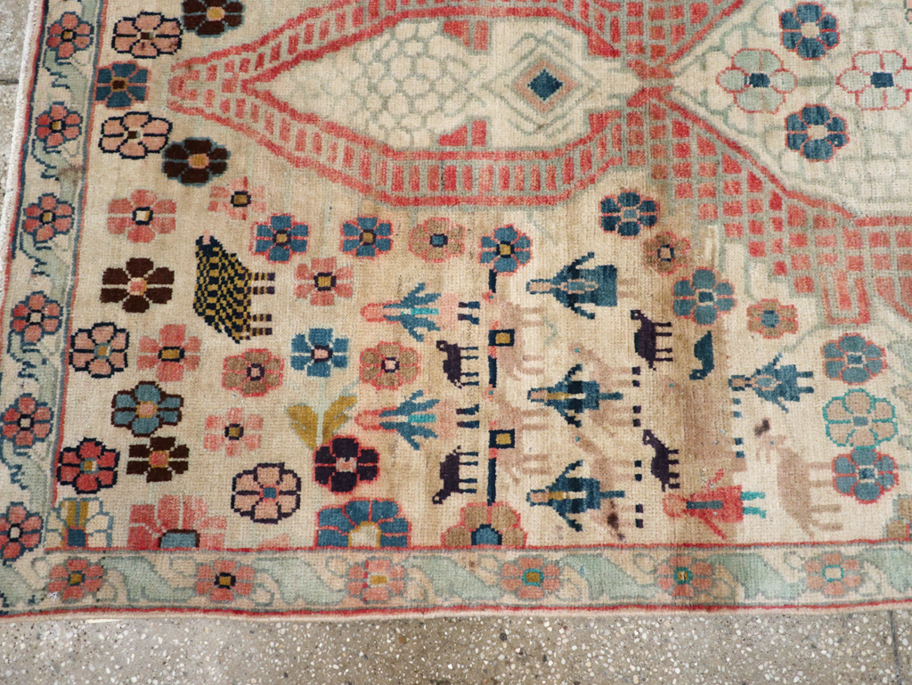 Vintage Persian Mahal Carpet, No.28302 - Galerie Shabab