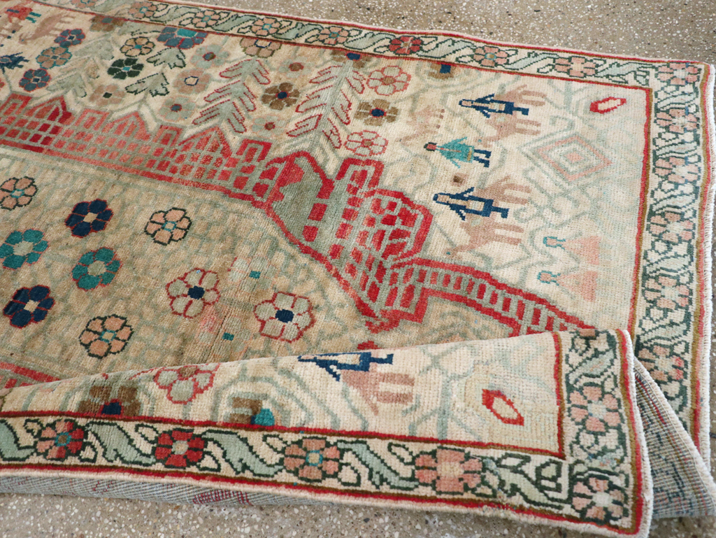 Vintage Persian Mahal Carpet, No.28302 - Galerie Shabab