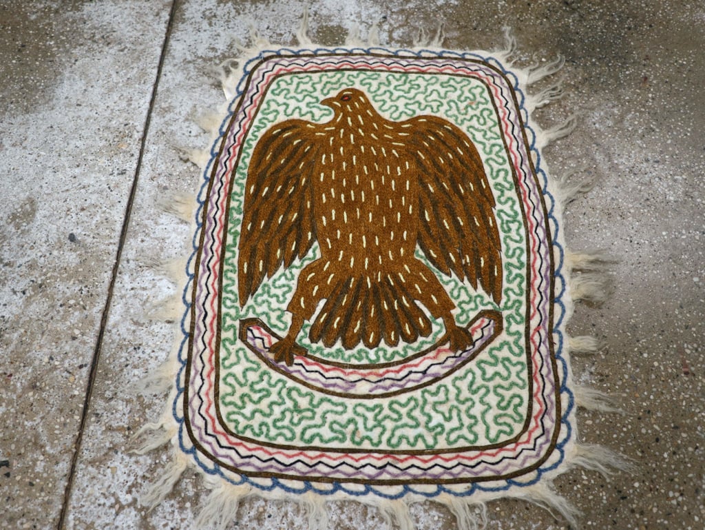 Vintage Pictorial Hamadan Rug, No.28305 - Galerie Shabab