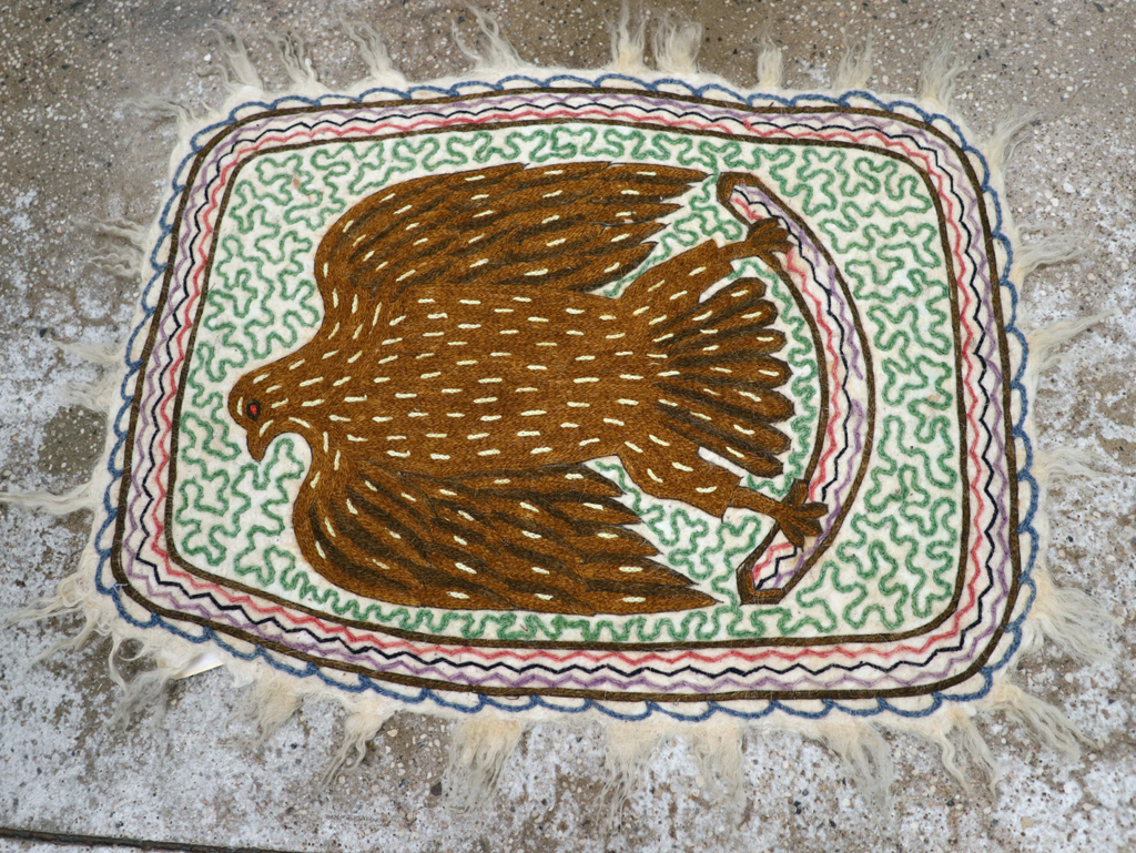 Vintage Pictorial Hamadan Rug, No.28305 - Galerie Shabab
