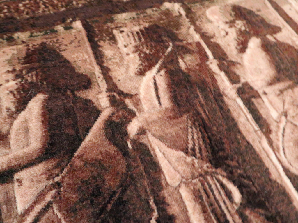 Vintage Persian Tabriz Pictorial Rug, No.28312 - Galerie Shabab