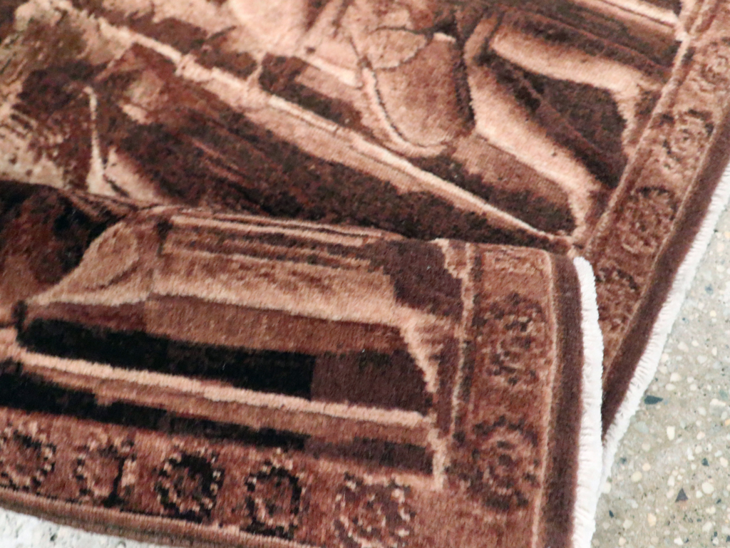 Vintage Persian Tabriz Pictorial Rug, No.28312 - Galerie Shabab