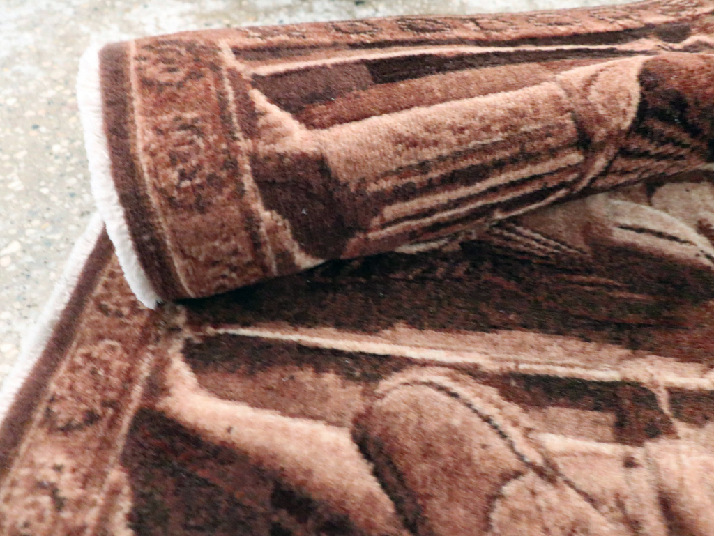 Vintage Persian Tabriz Pictorial Rug, No.28312 - Galerie Shabab