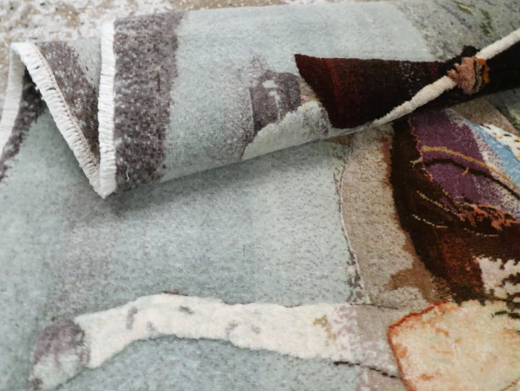 Vintage Pictorial Tabriz Rug, No.28313 - Galerie Shabab