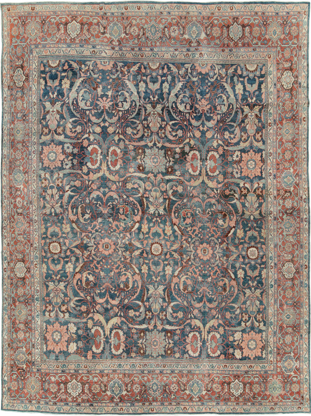 Antique Persian Mahal Carpet, No.28325 - Galerie Shabab