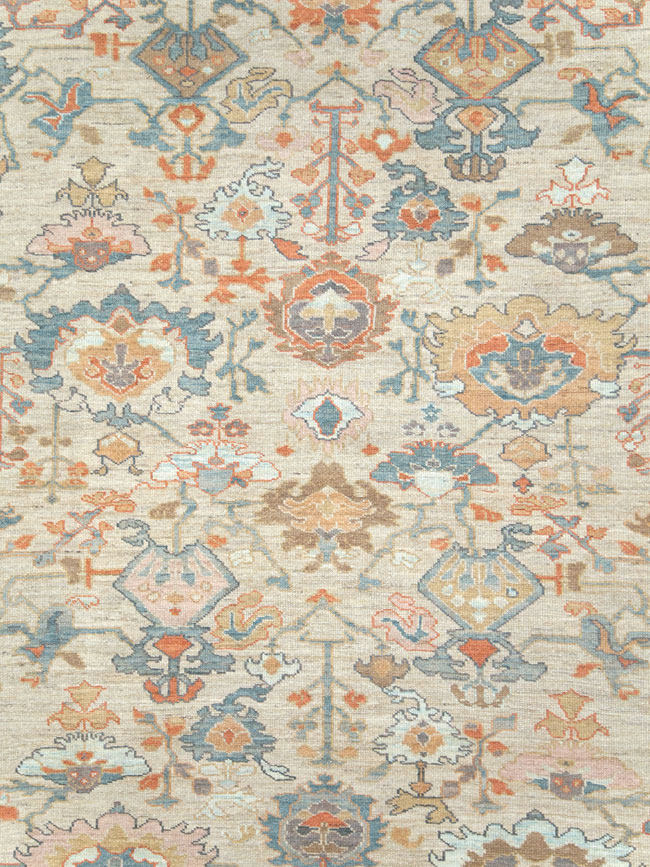 Modern Turkish Oushak Carpet, No.28328 - Galerie Shabab