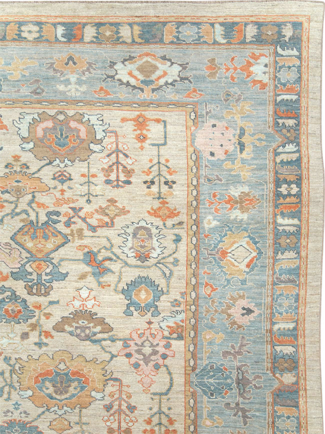 Modern Turkish Oushak Carpet, No.28328 - Galerie Shabab