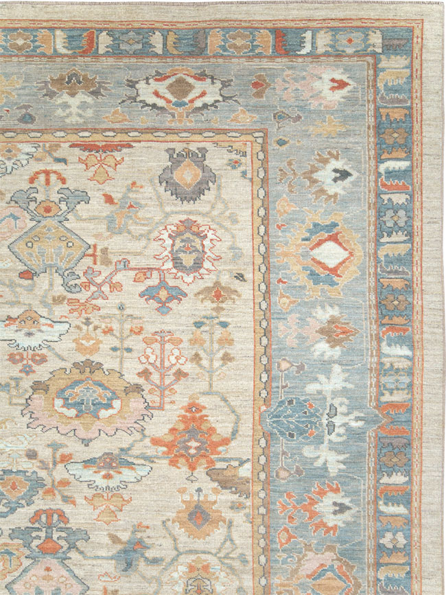 Modern Turkish Oushak Carpet, No.28328 - Galerie Shabab