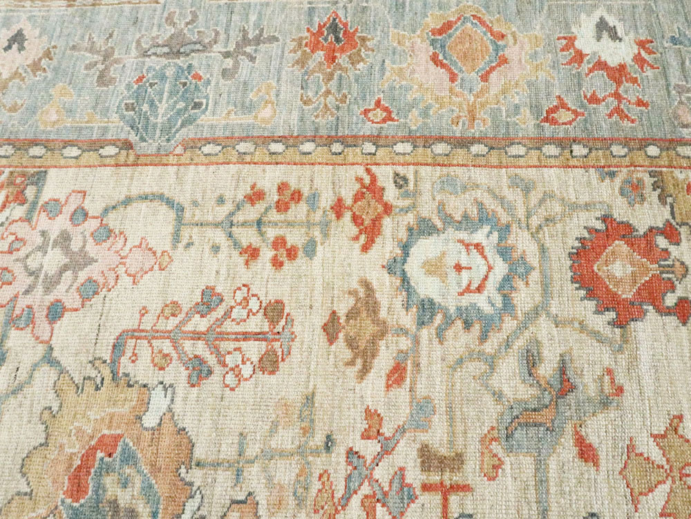 Modern Turkish Oushak Carpet, No.28328 - Galerie Shabab