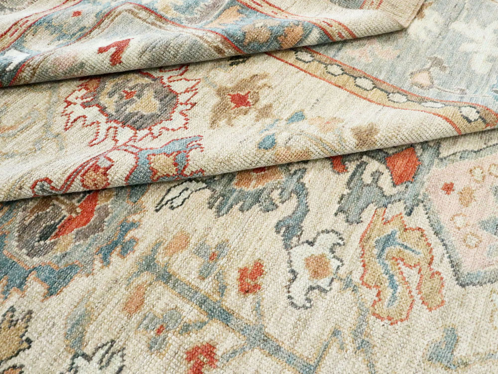 Modern Turkish Oushak Carpet, No.28328 - Galerie Shabab