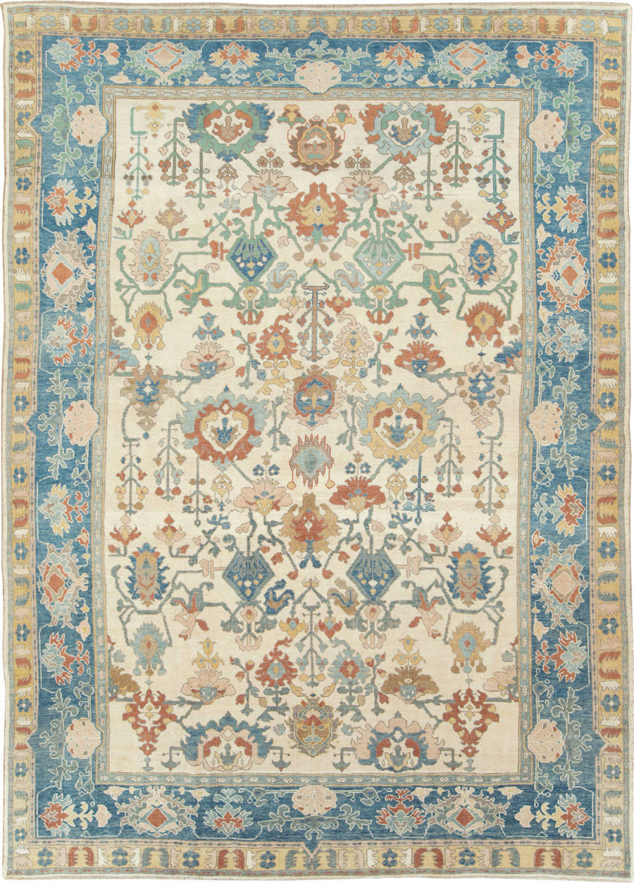 Modern Turkish Oushak Carpet, No.28329 - Galerie Shabab